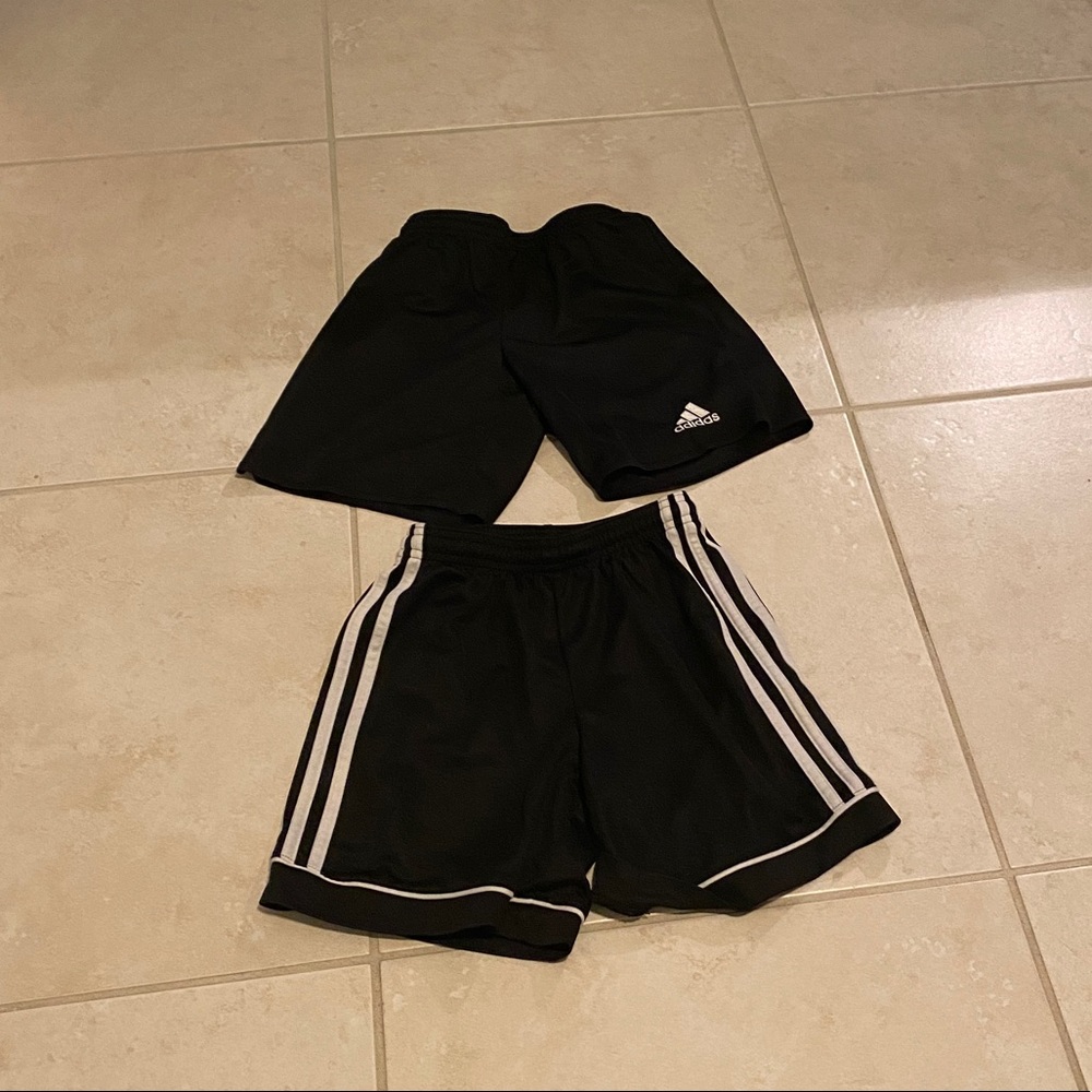 Set of two Boy’s Black Adidas Soccer Shorts